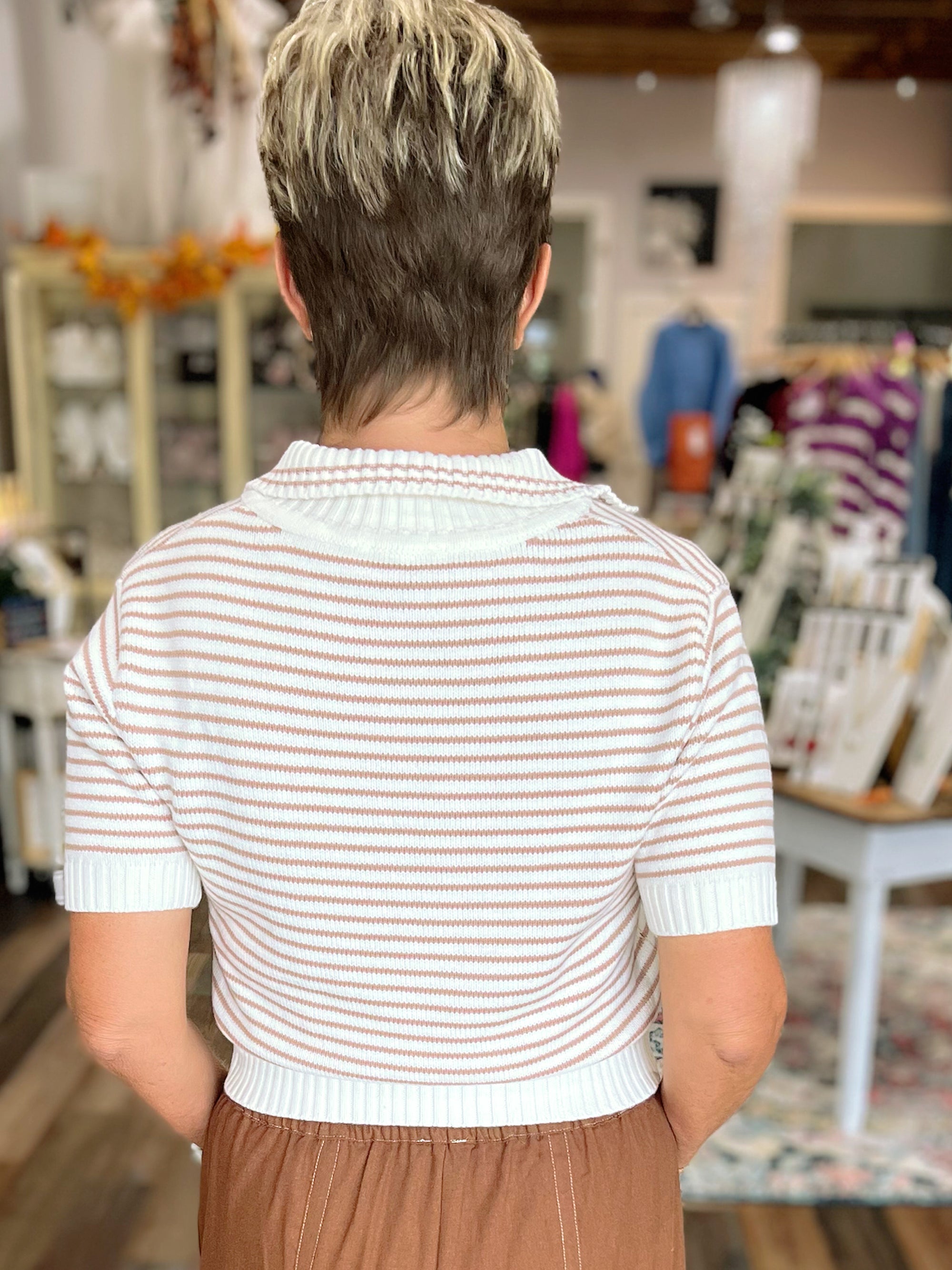 Soft Knit Short Sleeve Sweater – Classic & Chic