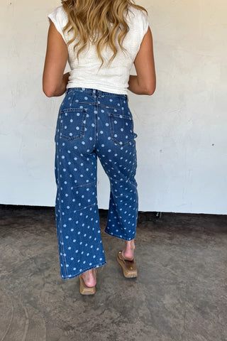 Darling Dot Barrel Jeans