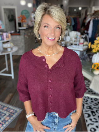 Wine & Dine Button Cardigan