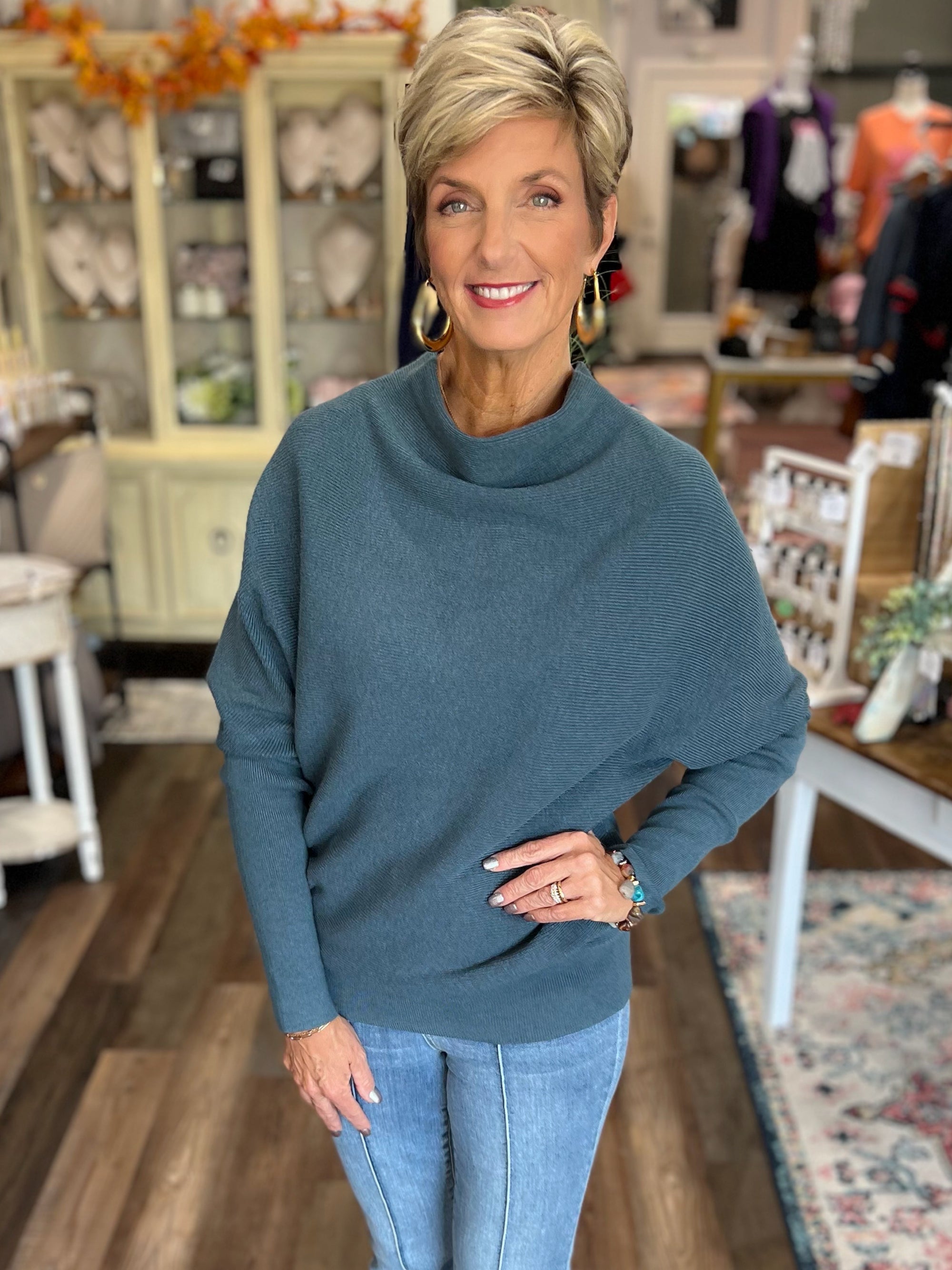 Cozy Knit Turtleneck Pullover