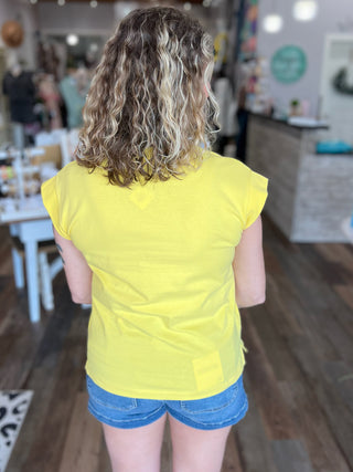 Brighten Up Crewneck Top - Made in the USA