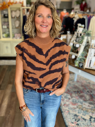 Savannah Stride Mock Neck Sweater Top
