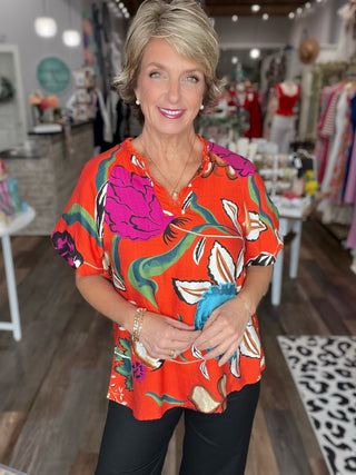 Bright Moment Floral Top