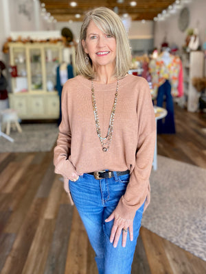 Extended Shoulder Sweater