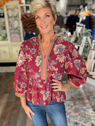 The Autumn Garden Blouse