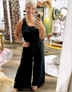 Jet Setter Terry Jumper - Black Terry