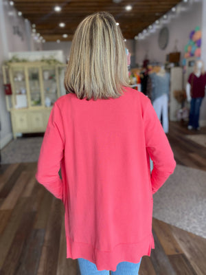 Coral Sunset Cardigan