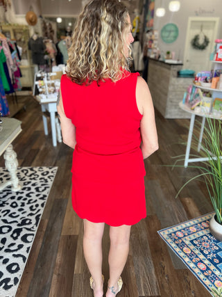 Make It Count Textured Set in Red