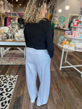 Barrel Leg Mid-Rise Sweatpants