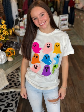 Colorful Ghost Tee