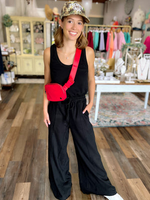 Jet Setter Terry Jumper - Black Terry