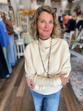 Cozy Knit Cowlneck Pullover