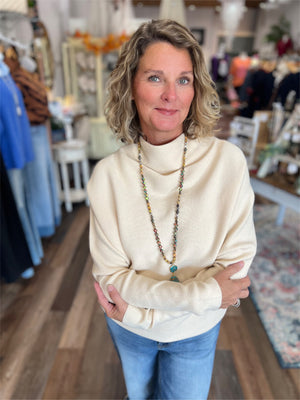 Cozy Knit Turtleneck Pullover