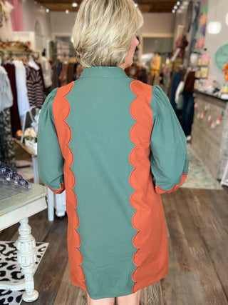 The Caroline Scallop Dress