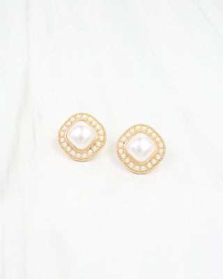 Gomez Pearl Stud Earring Gold