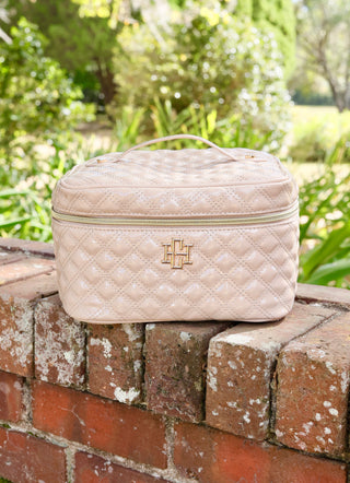 Hampton Train Case in Nude Patent