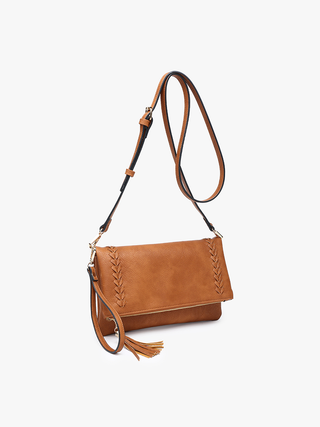 Isadora Whipstitch Crossbody w/ Tassel Zip