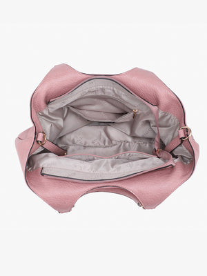 Kay Studded Hobo with Crossbody Strap