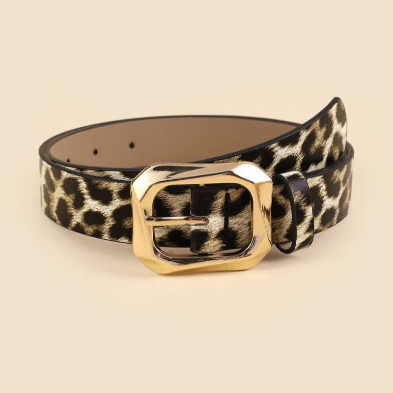 Textured Angled Rectangle Shaped Buckle