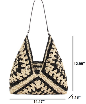 Hobo Handwoven Straw Bag