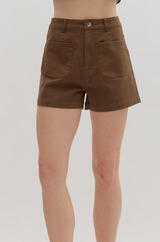 The Weekend Anywhere Shorts – in Chestnut, Olive & Brown
