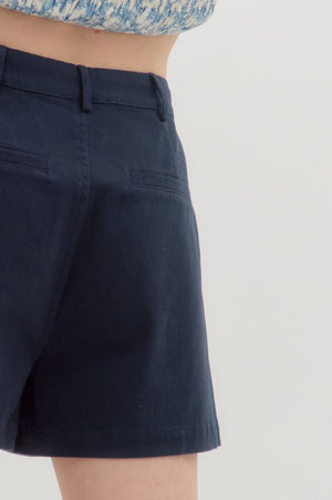 Classic Trouser Shorts in Navy or Green