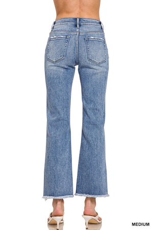 Steph Midrise Raw Hem Jeans