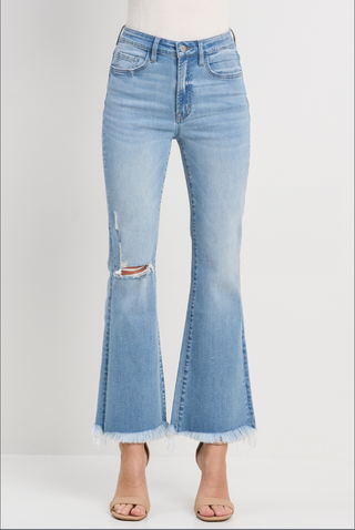 Carmen Crop Flare with Knee Slit