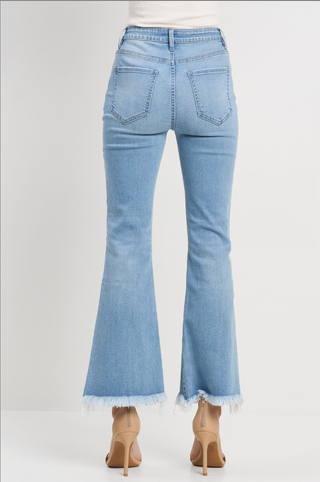 Carmen Crop Flare with Knee Slit