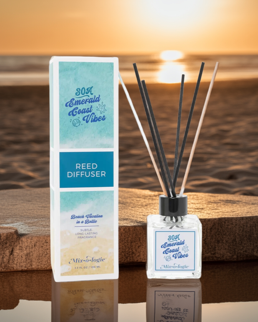 30A Emerald Coash Vibes Reed Diffuser by Mixologies