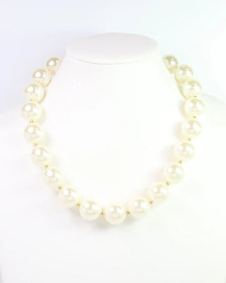 Corbin Pearl Beaded Necklace Gold