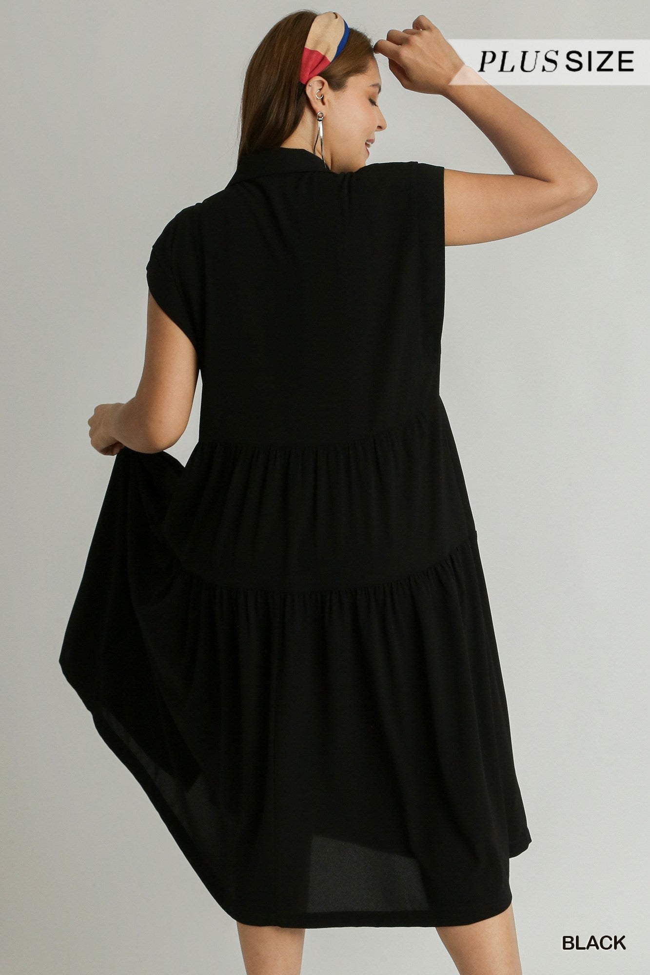 On the Way Tiered Maxi Dress in Curvy