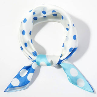 Polka Dot Pattern Square Bandana Scarf
