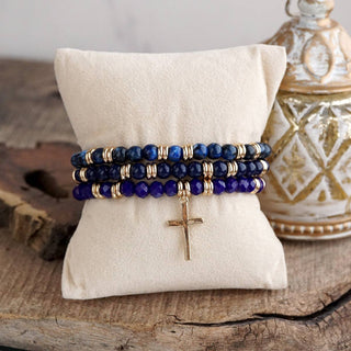 Cross Bracelet Stack Set – Desert Faith Stack - 3 colorways