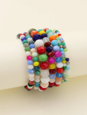 Multi- Colored Stack Bracelet