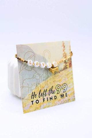 LOVED Scripture Christian Bracelet – He Left the 99