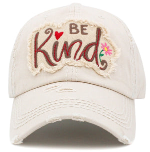 Be Kind Vintage Washed Ball Cap