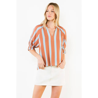 THML Blue Ridge Stripe Blouse