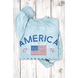 AMERICA 1776 MINERAL GRAPHIC  SWEATSHIRTS