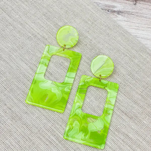 Groovy Gal Acrylic Dangle Earrings