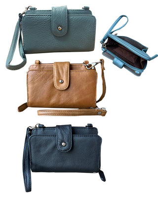 Phone Pouch with Credit Card Slots and Shoulder Strap