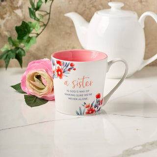 Mug White/Pink Sister Prov. 31:29