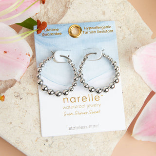 Bubble Hoops - Narelle Waterproof Hoops in 18K Gold + Steel