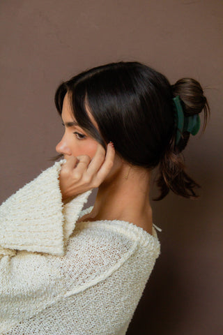 Earthy Toned Curved Claw Clip
