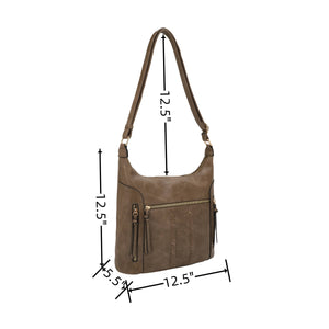 Olga Multi Pocket Crobo Bag/crossbody and hobo bag