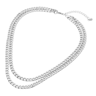 Double Layer Cuban Chain Necklace
