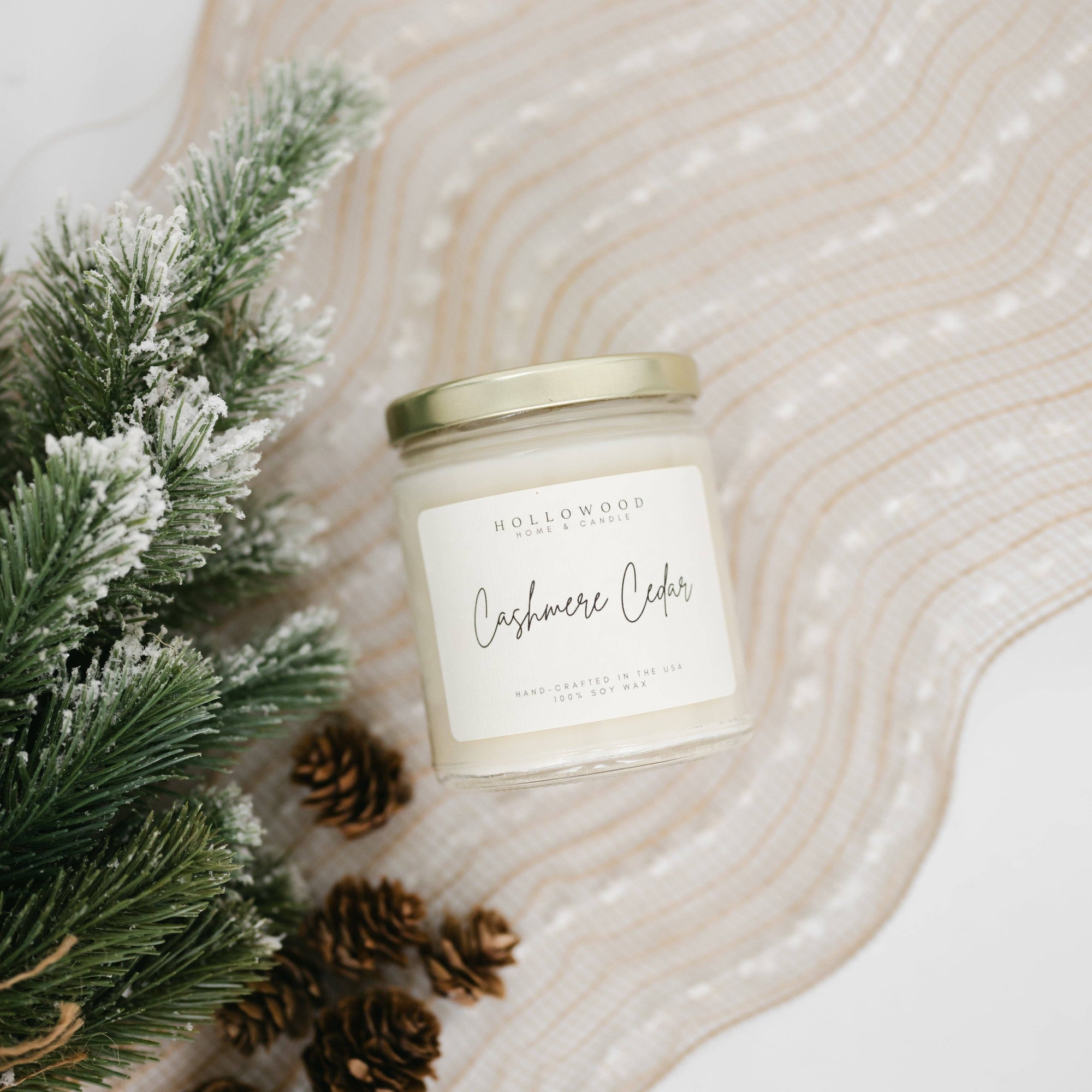 Cashmere Cedear Scented Candle -
