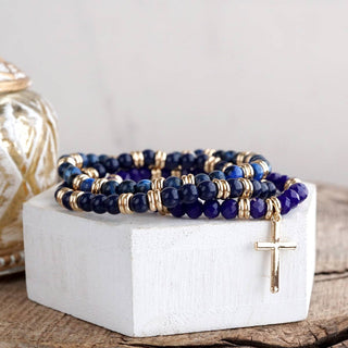 Cross Bracelet Stack Set – Desert Faith Stack - 3 colorways