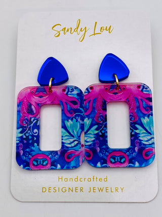 The Everyday Preppy Octo Acrylic Dangle Earring