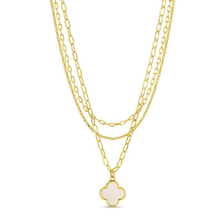 Layered Quaterfoil Necklace